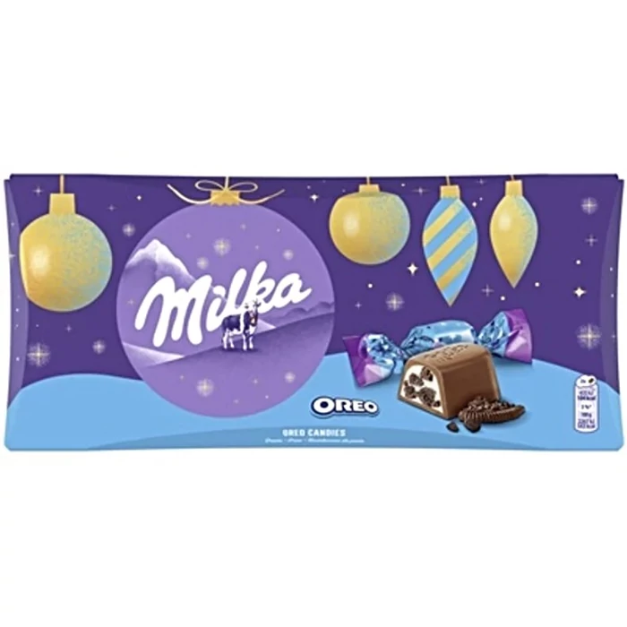 Milka Alpesi Tejcsokoládé Szaloncukor Oreó Krémtöltelékkel 245g Milka Alpesi Tejcsokoládé Szaloncukor Oreó Krémtöltelékkel 245g
