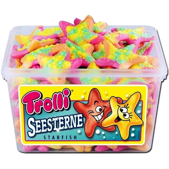 Trolli Gumicukor tégelyes Csillag 975g Trolli Gumicukor tégelyes Csillag 975g