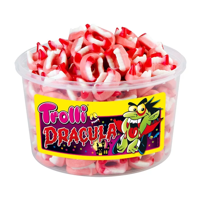 Trolli Tégelyes Fogsor Gumicukor 1050g  Trolli Tégelyes Fogsor Gumicukor 1050g