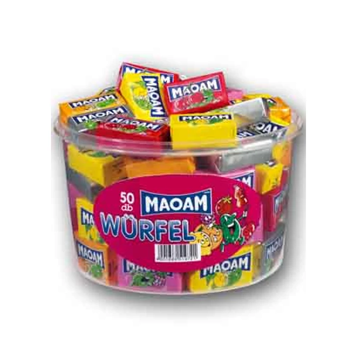 Maoam Bloxx Olvadó Rágóbonbon Hengeres 1100g (50db-os) Maoam Bloxx Olvadó Rágóbonbon Hengeres 1100g (50db-os)