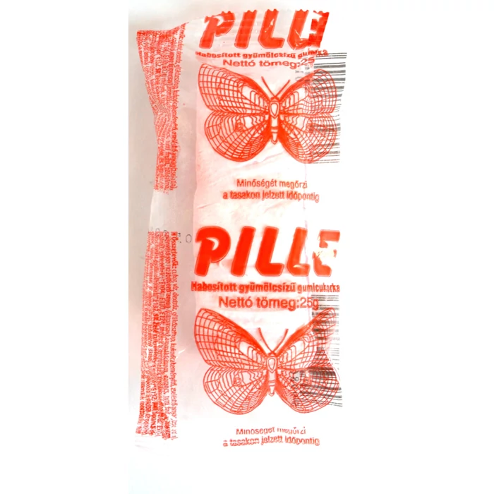 Pille habosított gyümölcsízű gumicukor  25g Pille habosított gyümölcsízű gumicukor  25g