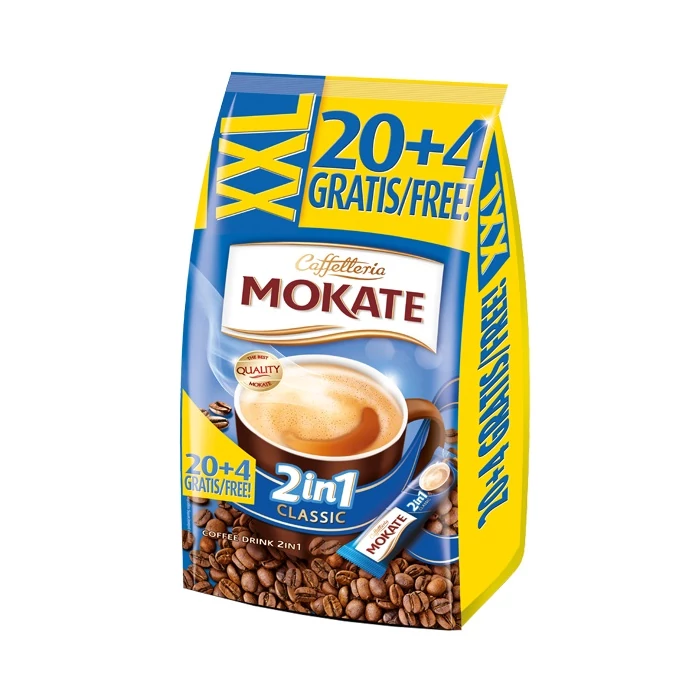 Mokate XXL 2in1 Azonnal Oldódó Kávéspecialitás (24x14g) Mokate XXL 2in1 Azonnal Oldódó Kávéspecialitás (24x14g)
