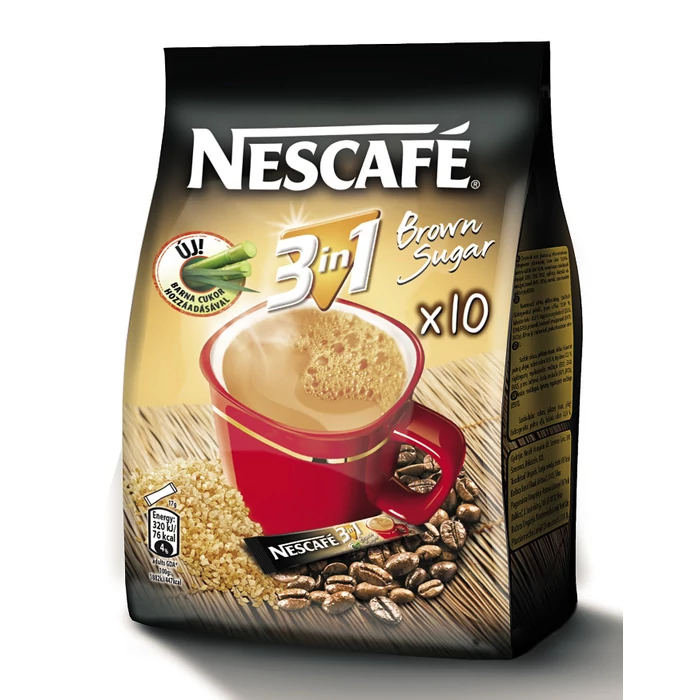 Nescafé 3in1 Brown Sugar Azonnal Oldódó Kávéspecialitás (10x16,5g)