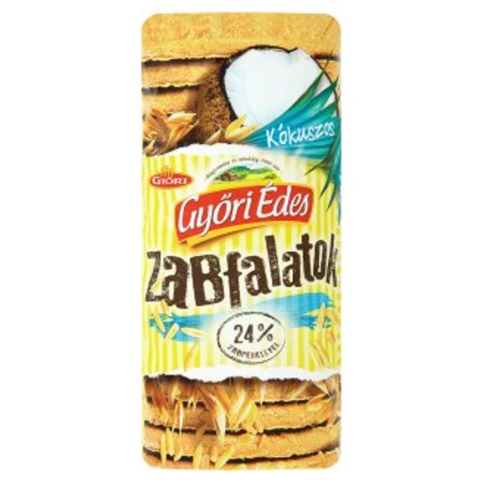 Győri Édes Kókuszos Zabpelyhes Omlós Keksz 215 g
