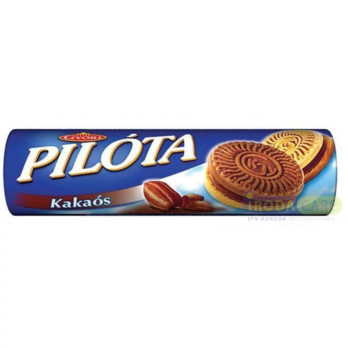 Győri Pilóta  Kakaós Krémmel Töltött Omlós Keksz 180g Győri Pilóta  Kakaós Krémmel Töltött Omlós Keksz 180g