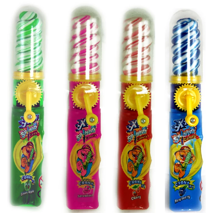 X-treme Spinner Tekerős  Nyalóka (szeder,eper,cseresznye,alma ízben) 23g (1db) X-treme Spinner Tekerős  Nyalóka (szeder,eper,cseresznye,alma ízben) 23g (1db)