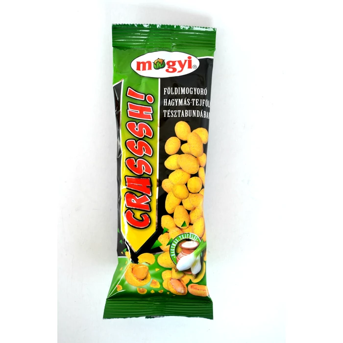 Mogyi Crasssh pörkölt földimogyoró hagymás-tejfölös tésztabundában 60g Mogyi Crasssh pörkölt földimogyoró hagymás-tejfölös tésztabundában 60g
