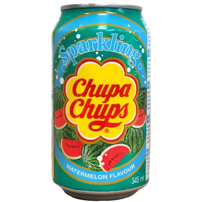 Chupa Chups Görögdinnye  ízű szénsavas üdítőital 345ml.