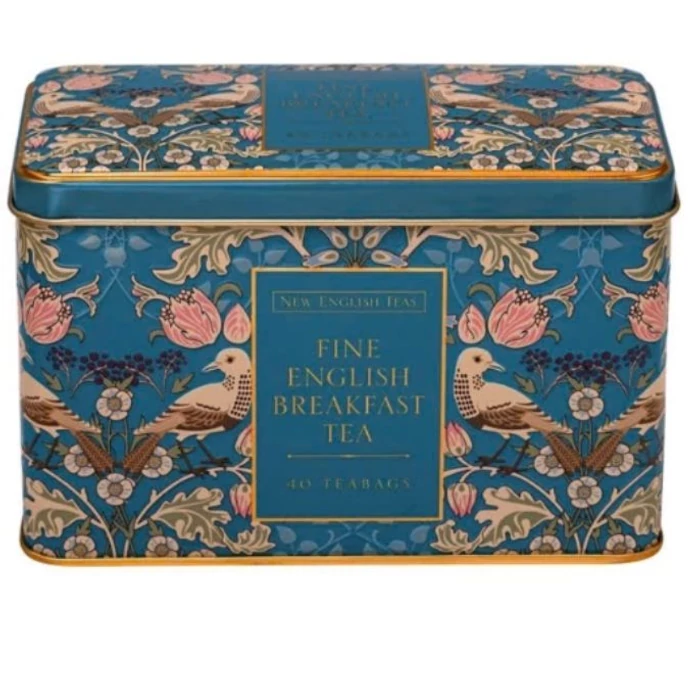 New English Fine Ceyloni Tea  Énekes Rigó Fém Díszdobozban  80g