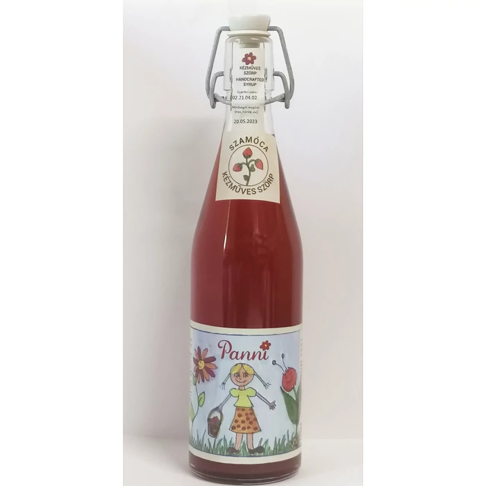 Prémium Panni Kézműves Szamóca Szörp Csatosüvegben 500ml 