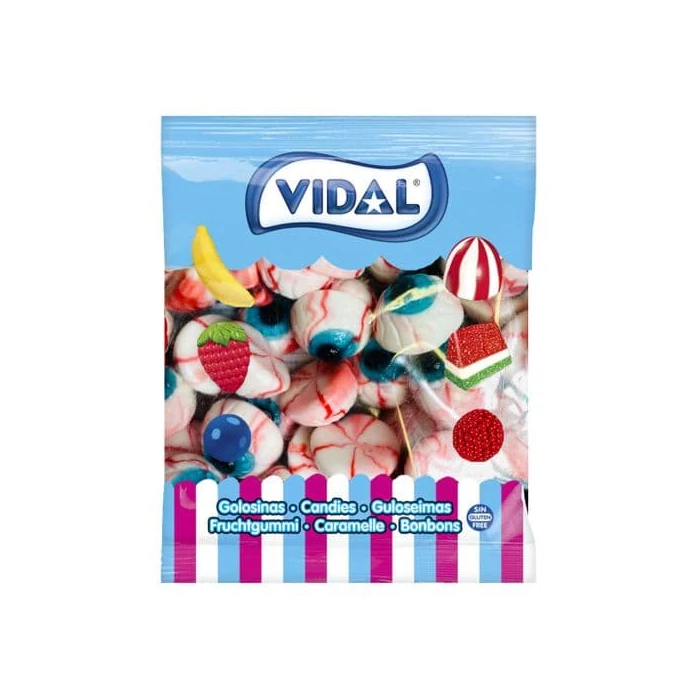 Vidal Szemgolyók Gyümölcs Ízű Gumicukor 1000g Vidal Szemgolyók Gyümölcs Ízű Gumicukor 1000g