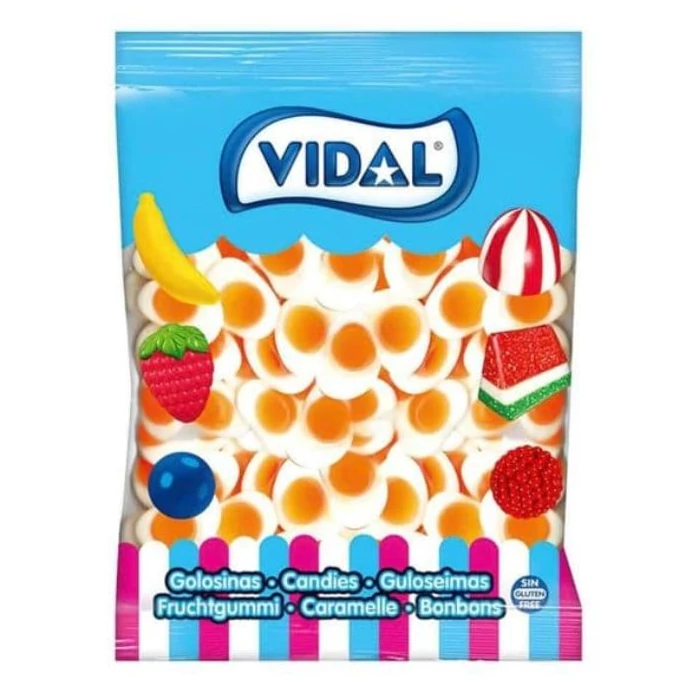 Vidal Sült Tojás Vegyes Gyümölcs Ízű Gumicukor 1000g 