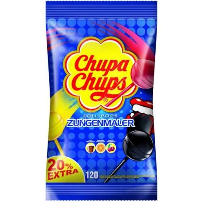 Chupa Chups Nyelvfestő Nyalóka Ízválogatás 1440 g (120db-os)