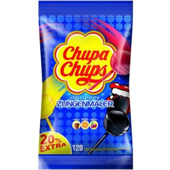 Chupa Chups Nyelvfestő Nyalóka Ízválogatás 1440 g (120db-os)