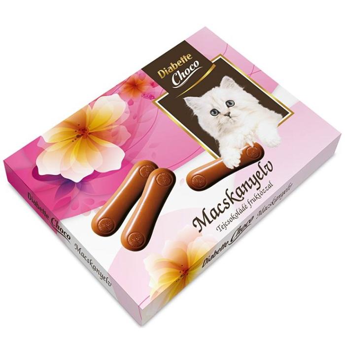 Diabette Choco Macskanyelv Tejcsokoládé Fruktózzal 80g
