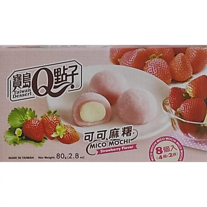 Mico Mochi Eper Ízesítéssel 80g