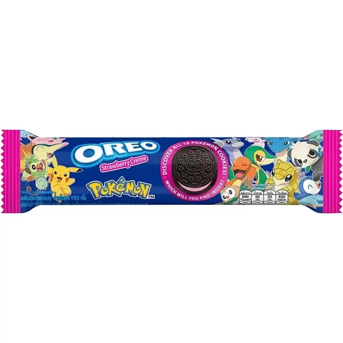 Oreo Pokémon Epres Krémmel Töltve 119,6g