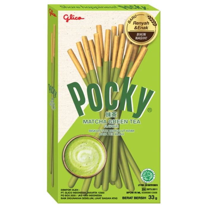 Glico Pocky Matcha Zöld Tea Ízű Ropi 33g