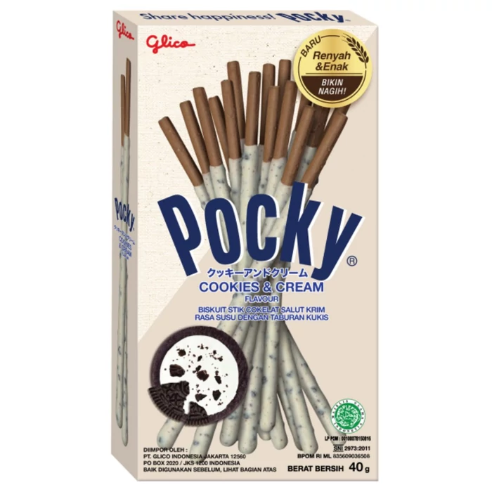 Glico Pocky Cookies & Cream Ízű Ropi 40g