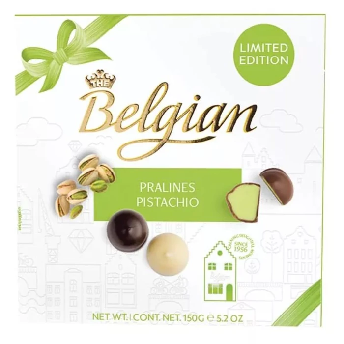 Belgian Praliné Desszert Pisztácia Töltelékkel 150g