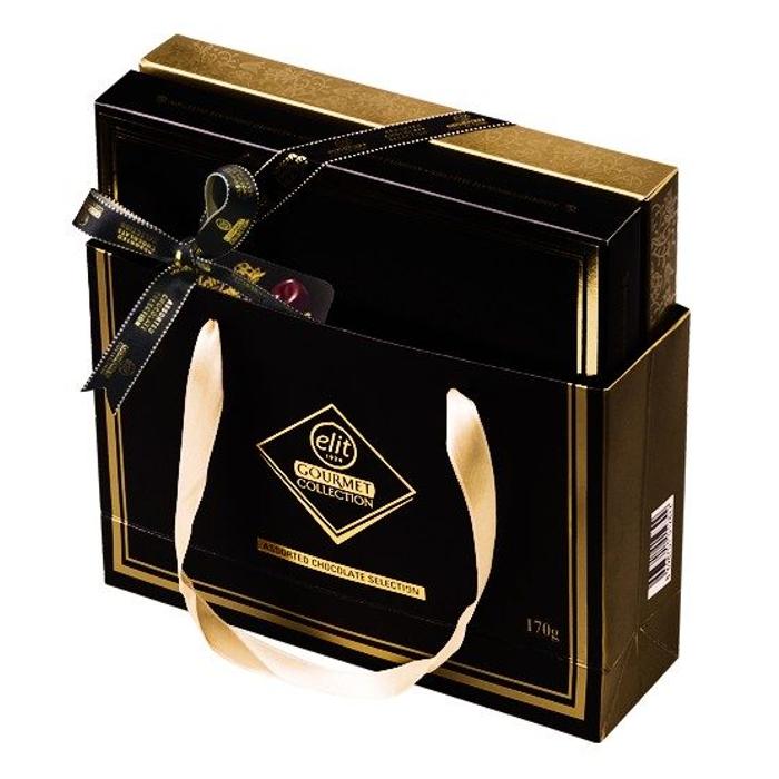 Elit Gourmet Csokoládé Praliné Válogatás Black Box 170g