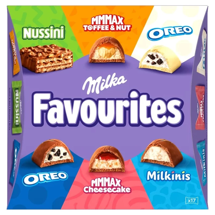 Milka Favourites Mix Tejcsokoládé Válogatás 158g (17db)