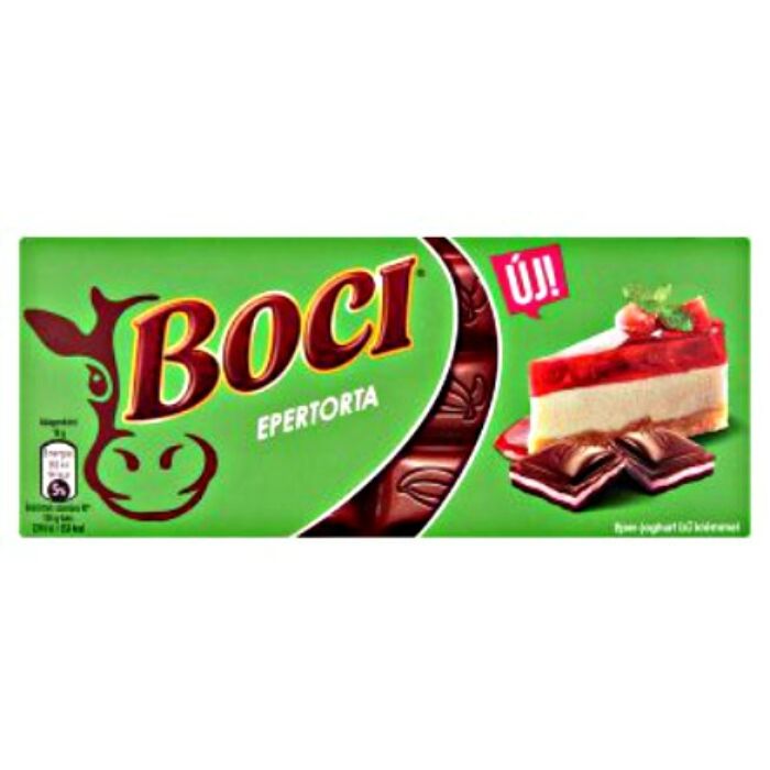 Boci Epertorta eper-joghurt ízű krémmel töltött tejcsokoládé 90g