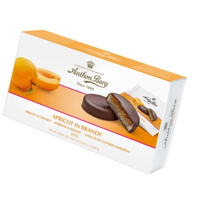 Anthon Berg Chocolate Marcipánnal és Konyakos Sárgabarackkal 220g