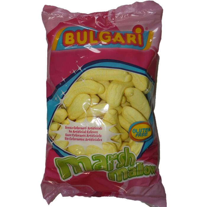 Bulgari marsh mallow csokival  töltött banán pillecukor 1000g