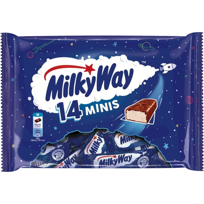 Milky Way Minis Tejcsokoládé Szeletek 227g