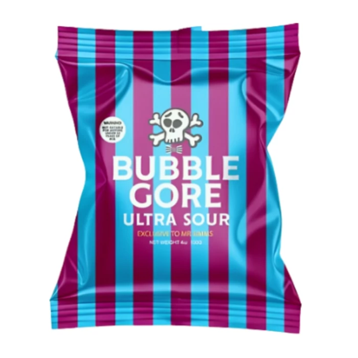 Black Death Ultra Sour Bubble Gore Ízű  Candy 100g