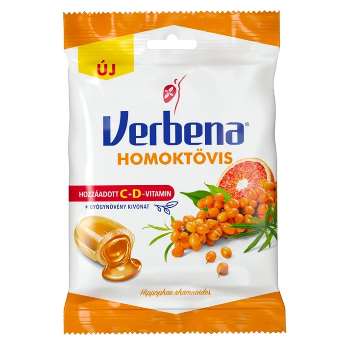 Verbena töltött cukorka Homoktövis 60g