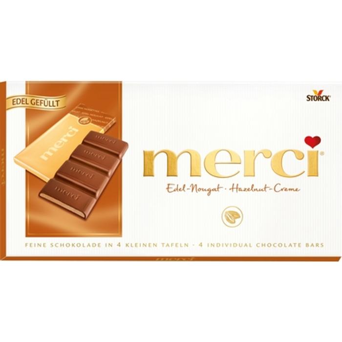 Merci Mogyorókrémmel Töltött Táblás Tejcsokoládé 112g
