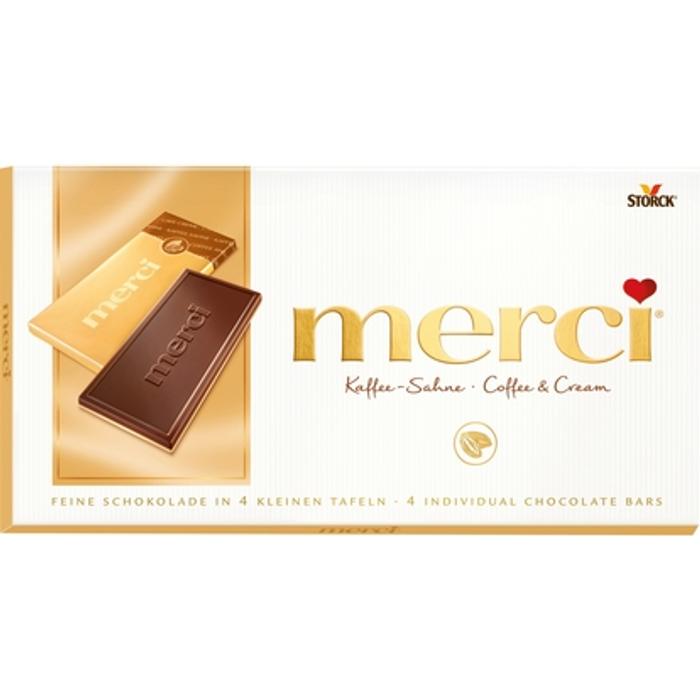 Merci Tejszines-Kávés Táblás Csokoládé 100g