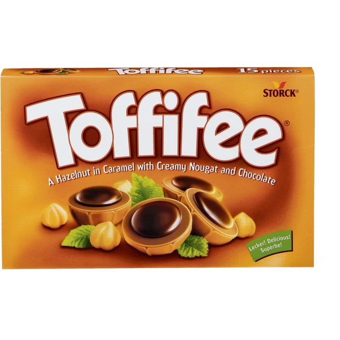 Toffifee Desszert Mogyoróval Karamellben, Mogyorós Nugátkrémmel és Csokoládéval 125g