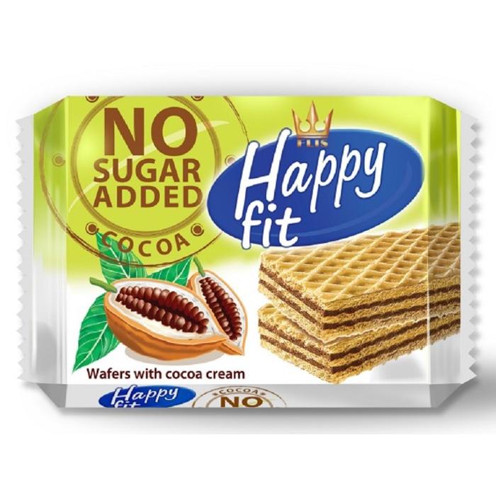 Happy Fit Kakaós Ostyaszelet Hozzáadott Cukor Nélkül 95g