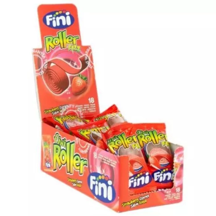 Fini Roller Epres gumicukor 360g (18 Db-os)