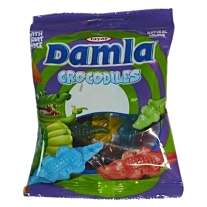 Damla Crocodiles Vegyes Gyümölcs Ízű Gumicukor  80g