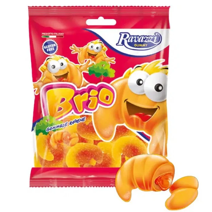 Ravazzi Briós Gumicukor  Eper és TejszinesTöltelékkel 90g