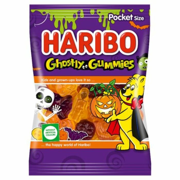 Haribo Ghostly Gyümölcs Ízű Gumicukor 90g