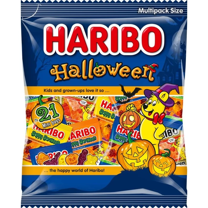 Haribo Halloween Gyümölcsízű Gumicukor Válogatás 250 g