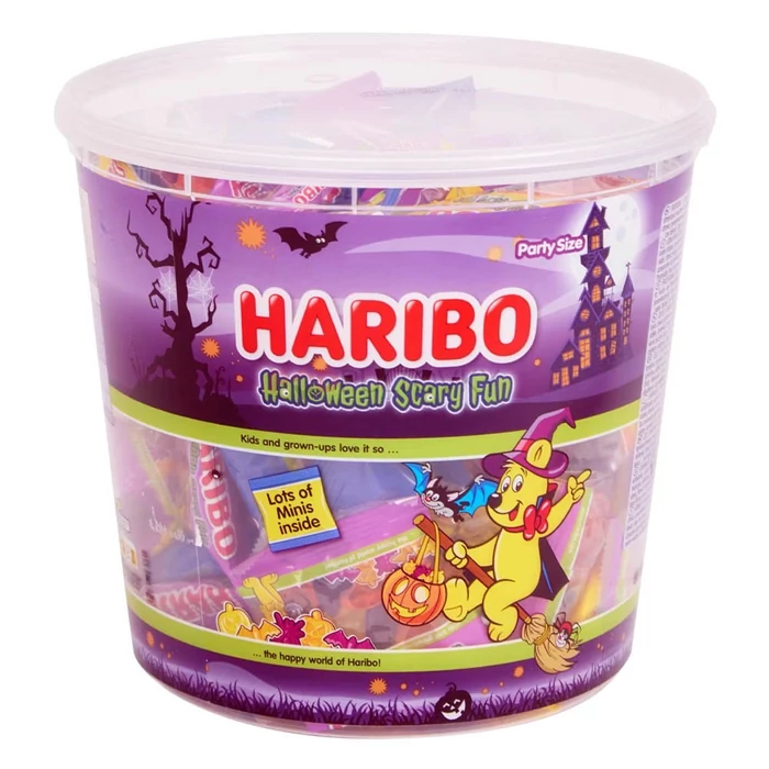 Haribo Tégelyes  Halloween  Scary Fun Mix Gumicukorválogatás 800g