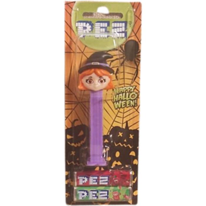 Hallowen  Boszorkány  Cukorka  Adagoló 2db Pez Cukorkával (2x8,5) 17g 