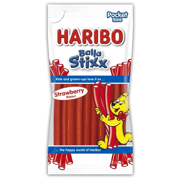 Haribo Balla Stixx Eper 80g