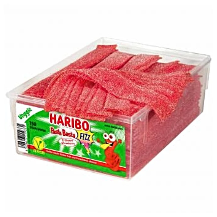 Haribo Vegan Savanyú Eper Szíj 1125g(150db)