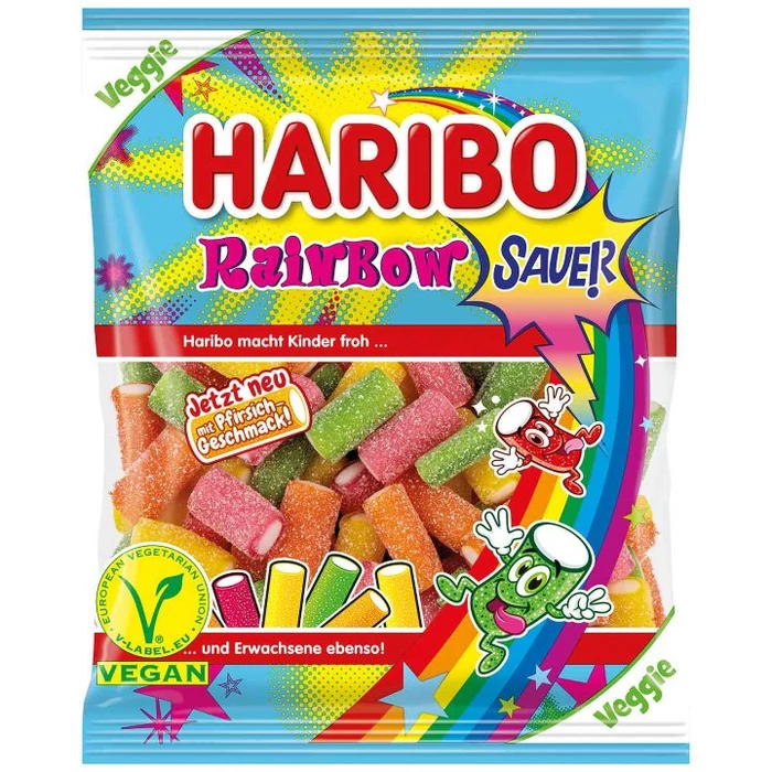 Haribo Vegan Savanyú Rainbow 160g