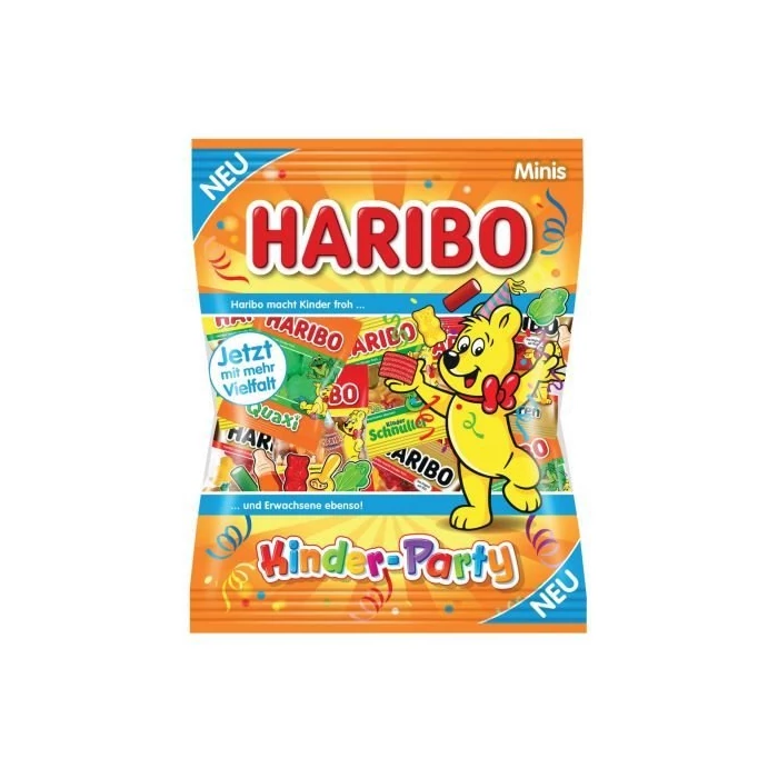 Haribo Kinder Party Minis Mix Gyümölcsízű Gumicukorkák Részben Kóla ízesítéssel 250g