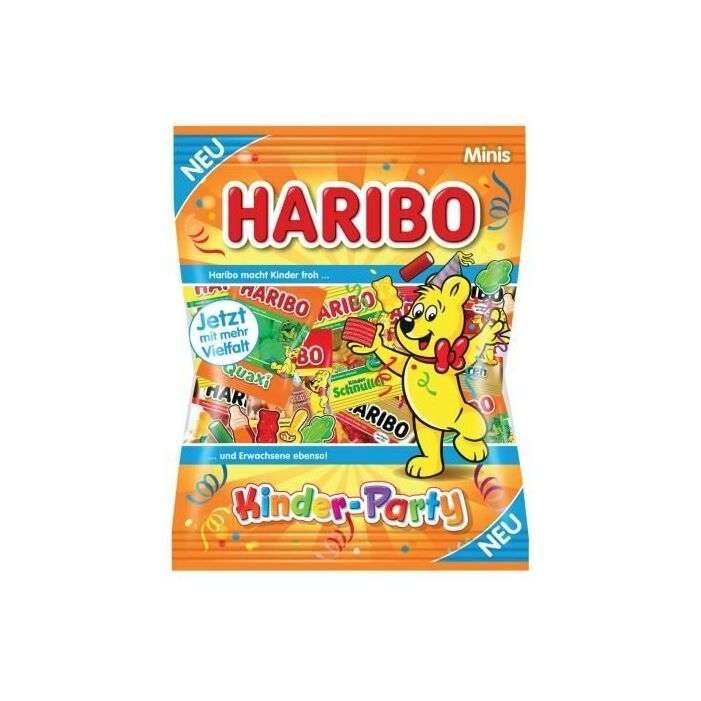Haribo Kinder Party Minis Mix Gyümölcsízű Gumicukorkák Részben Kóla ízesítéssel 250g