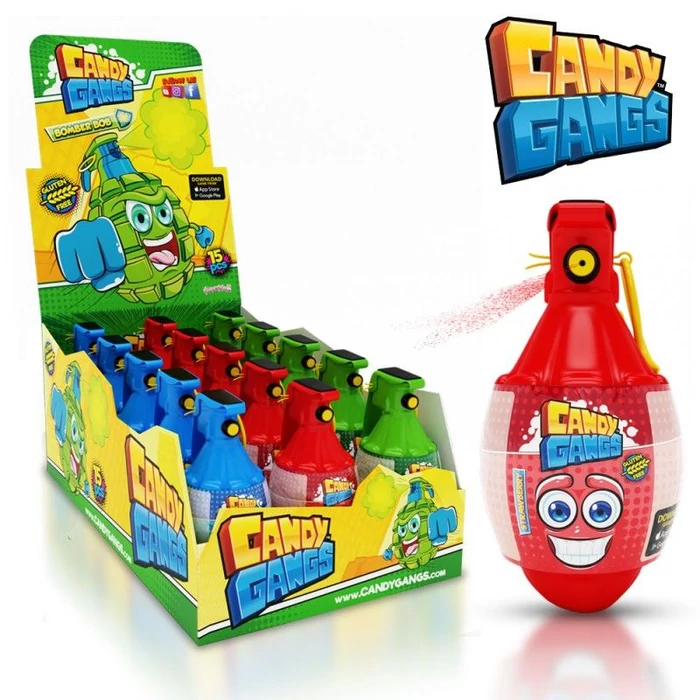 Candy Gangs Bomba Spray Folyékony Cukorka Alma-,Eper- és Áfonya Ízben 60ml (1db)