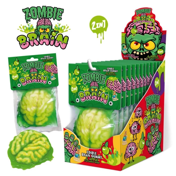 Zombi Brain Almaízű Gumicukor Almaízű Szirupban 120g (1db)